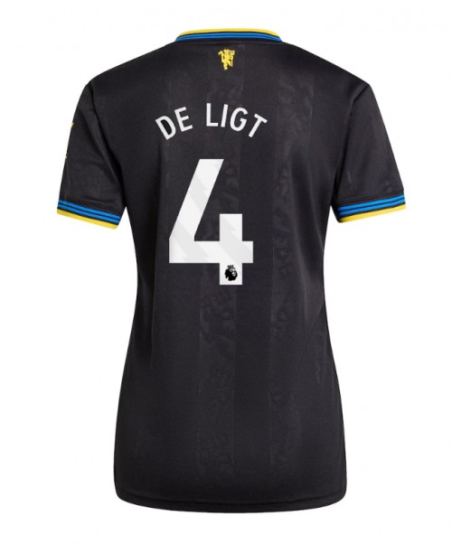 Günstige Manchester United Matthijs de Ligt #4 3rd trikot Damen 2025-26 Kurzarm Günstige Manchester United Matthijs de Ligt #4 3rd trikot Damen 2025-26 Kurzarm